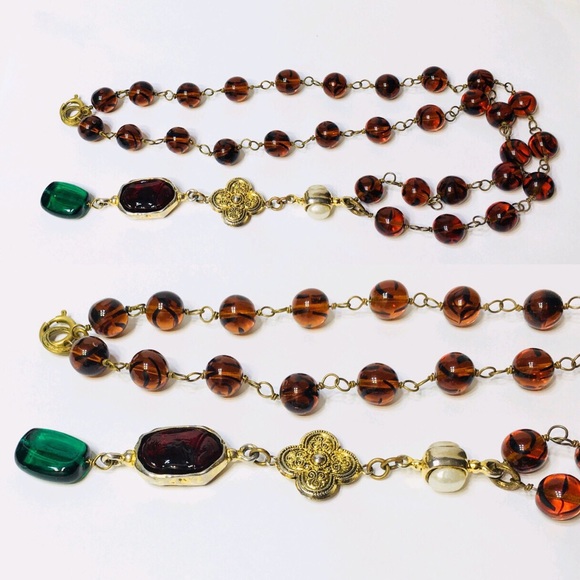 Vintage CHANEL Gripoix Lariat Necklace - Picture 8 of 10